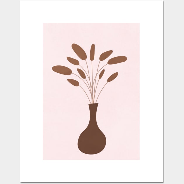 Modern Minimal Plant Illustration Wall Art by Colorable